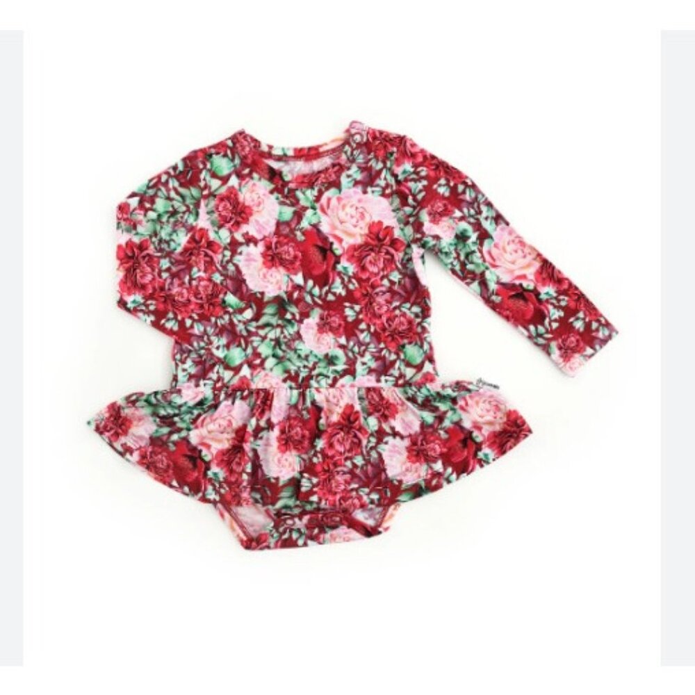 NWT Gigi And Max McKenna Tutu Dress Girls 6 months Viscose Bamboo Floral $38